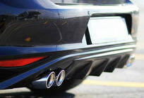 Volkswagen Golf 7/E-Golf 2012-2020 Heckdiffusor DPT V-6 (2012-2017, Schwarz Glanz) Foto 1