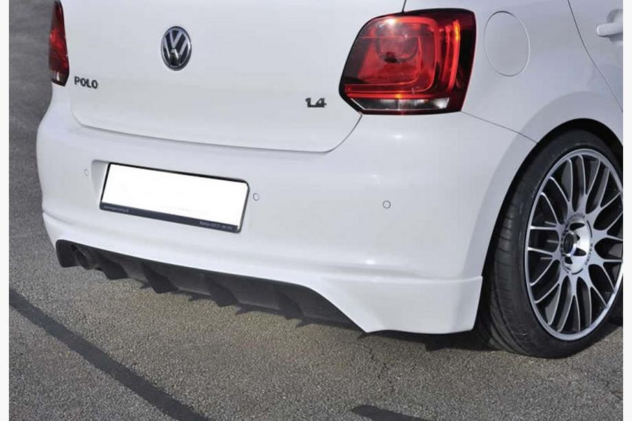Volkswagen Polo 2010-2017 Heckdiffusor DPT (2010-2013, Schwarz Glanz) Image
