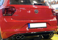 Volkswagen Polo 2017- Heckdiffusor DPT V-1 (Schwarz Glanz) Foto 1