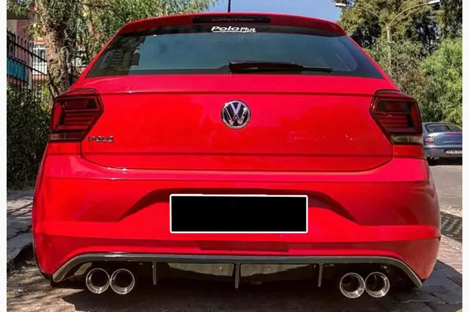 Volkswagen Polo 2017- Heckdiffusor DPT V-2 (Schwarz Glanz) Image