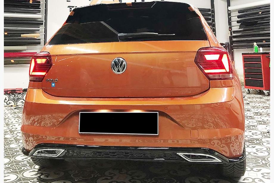 Volkswagen Polo 2017- Heckdiffusor DPT V-3 (Schwarz Glanz) Foto 4