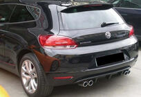 Volkswagen Scirocco 2008-2017 Heckdiffusor DPT V-2 (2008-2013, Schwarz Glanz) Foto 1