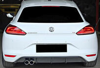 Volkswagen Scirocco 2008-2017 Heckdiffusor DPT V-5 (2014-2017, Schwarz Glanz) Foto 2