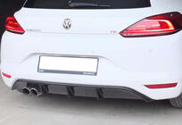 Volkswagen Scirocco 2008-2017 Heckdiffusor DPT V-5 (2014-2017, Schwarz Glanz) Foto 1