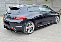 Volkswagen Scirocco 2008-2017 Heckdiffusor DPT V-4 (2008-2017, Schwarz Glanz) Foto 4