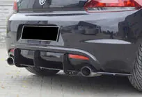 Volkswagen Scirocco 2008-2017 Heckdiffusor DPT V-4 (2008-2017, Schwarz Glanz) Foto 3