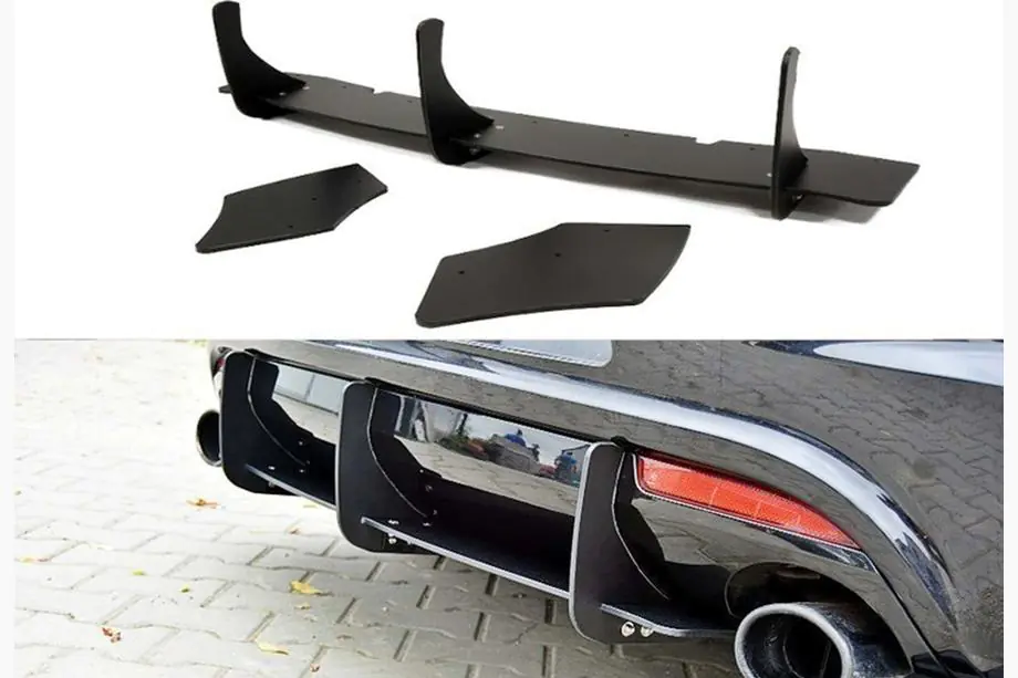 Volkswagen Scirocco 2008-2017 Heckdiffusor DPT V-4 (2008-2017, Schwarz Glanz) Image