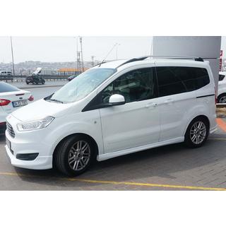 Seitenschweller DPT (Schwarz Glanz) Ford Courier 2014-2023 Foto 1