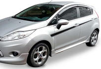 Ford Fiesta 2008-2017 Seitenschweller DPT V-2 (HB, Schwarz Glanz) Foto 2