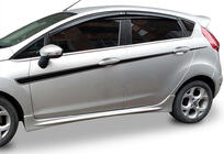 Ford Fiesta 2008-2017 Seitenschweller DPT V-2 (HB, Schwarz Glanz) Foto 1