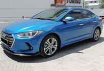 Hyundai Elantra (AD) 2015-2020 Seitenschweller DPT (Schwarz Glanz) Foto 4