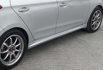 Hyundai I-20 2014-2020 Seitenschweller DPT (2014-2018, Schwarz Glanz) Foto 4