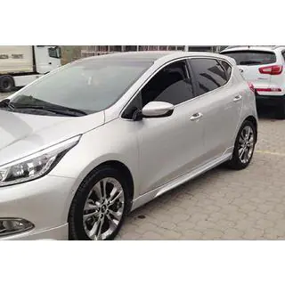 Seitenschweller DPT (2012-2015, Schwarz Glanz) Kia Ceed 2012-2018 Foto 1