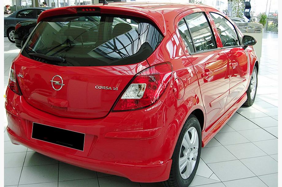 Opel Corsa D 2007-2014 Seitenschweller DPT V-1 (Schwarz Glanz) Foto 2