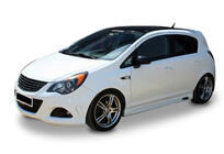 Opel Corsa D 2007-2014 Seitenschweller DPT V-2 (Schwarz Glanz) Foto 2