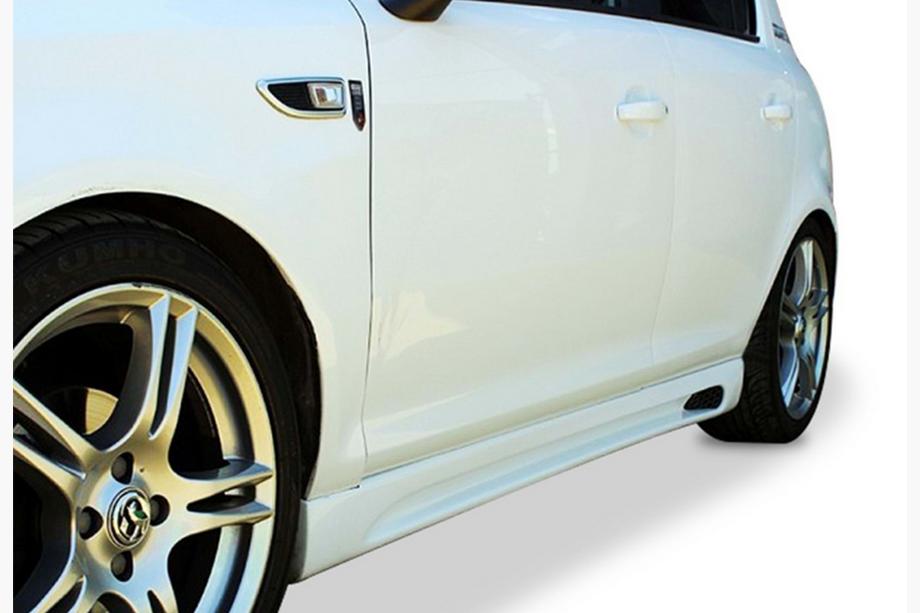 Opel Corsa D 2007-2014 Seitenschweller DPT V-2 (Schwarz Glanz) Image