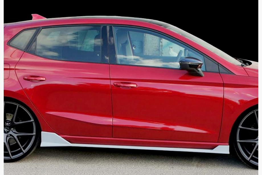 Seat Ibiza 2017- Seitenschweller DPT V-2 (Schwarz Glanz) Image