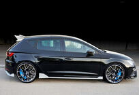 Seat Leon 2013-2020 Seitenschweller DPT V-3 (2017-2020, Schwarz Glanz) Foto 4