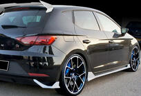 Seat Leon 2013-2020 Seitenschweller DPT V-3 (2017-2020, Schwarz Glanz) Foto 6