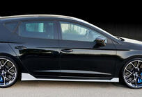 Seat Leon 2013-2020 Seitenschweller DPT V-3 (2017-2020, Schwarz Glanz) Foto 7