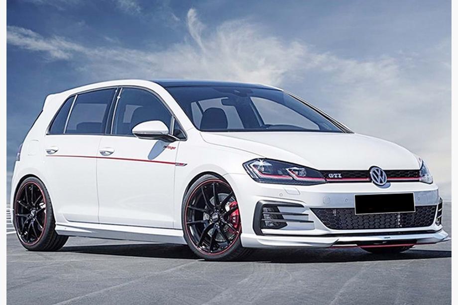 Volkswagen Golf 7/E-Golf 2012-2020 Seitenschweller DPT V-5 (Schwarz Glanz) Image