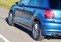 Volkswagen Polo 2010-2017 Seitenschweller DPT V-3 (Schwarz Glanz) Foto 1