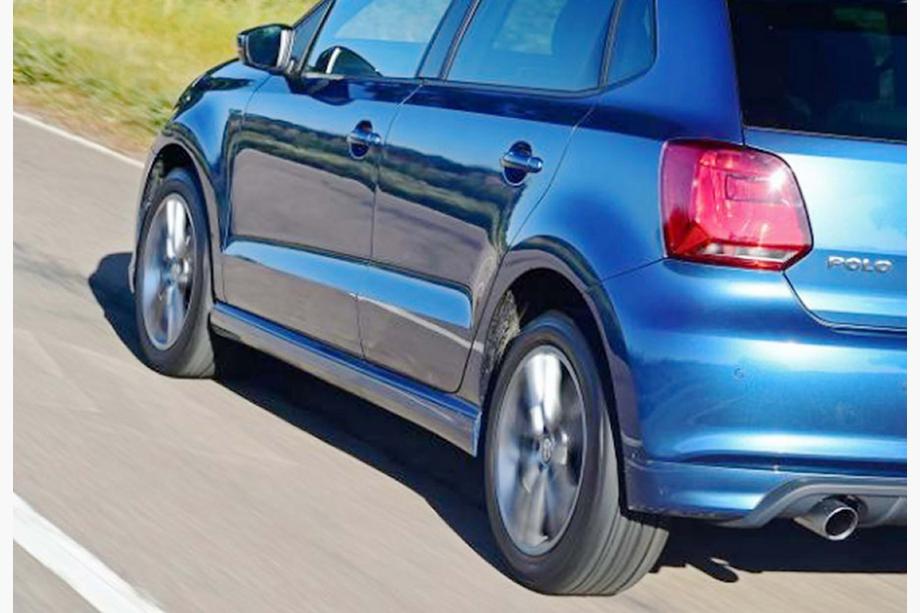 Volkswagen Polo 2010-2017 Seitenschweller DPT V-3 (Schwarz Glanz) Image