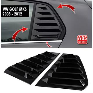 Fensterabdeckungen hinten DPT V-2 (Schwarz Glanz, 2 Stk) Volkswagen Golf 6 2008-2014