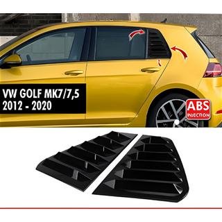 Heckfenster Blenden DPT V-1 (Schwarz Glanz, 2 Stk) Volkswagen Golf 7/E-Golf 2012-2020