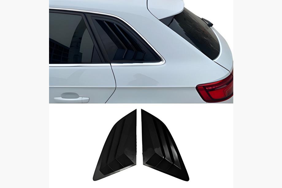 Audi A3 2012-2020 Fensterabdeckungen hinten DPT V-2 (Schwarz Glanz, 2 Stk) Image