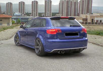 Audi A3 2003-2012 DPT V-2 Heckspoiler (2003-2008, Schwarz Glanz) Foto 7