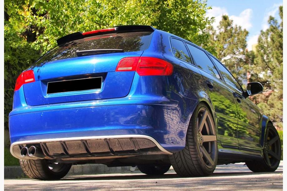 Audi A3 2003-2012 DPT V-2 Heckspoiler (2003-2008, Schwarz Glanz) Image