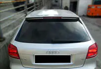 Audi A3 2003-2012 DPT V-3 Spoiler (Schwarz Glanz) Foto 1