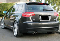 Audi A3 2003-2012 Spoiler DPT V-4 (Schwarz Glanz) Foto 3