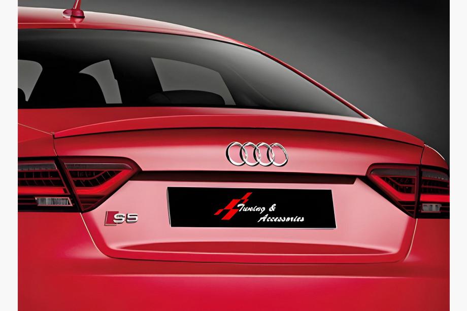 Audi A5 2007-2015 DPT V-2 Heckspoiler (für Coupe, Schwarz Glanz) Image
