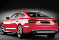 Audi A5 2007-2015 DPT V-2 Spoiler (für Sedan, Schwarz Hochglanz) Foto 3