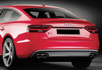 Audi A5 2007-2015 DPT V-2 Spoiler (für Sedan, Schwarz Hochglanz) Foto 5