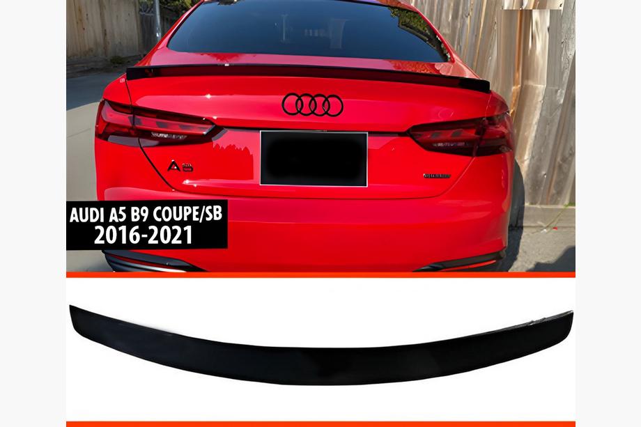 Audi A5 2016-2025 DPT V-2 Spoiler (2016-2021, Coupé/Limousine, Schwarz Hochglanz) Foto 1