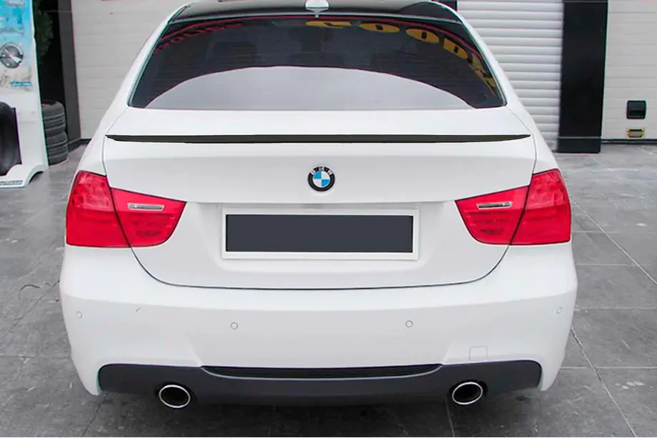 BMW 3 Series E90/E91 2005-2011 Spoiler M3-Style (für E90, Schwarz Glanz) Image