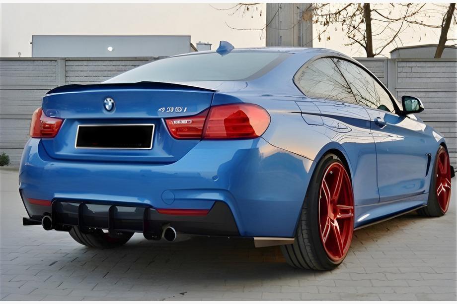 BMW 4 Series F32/F33/F36 2012-2020 Spoiler M4-Style V2 (für F32, Schwarz Glanz) Foto 1