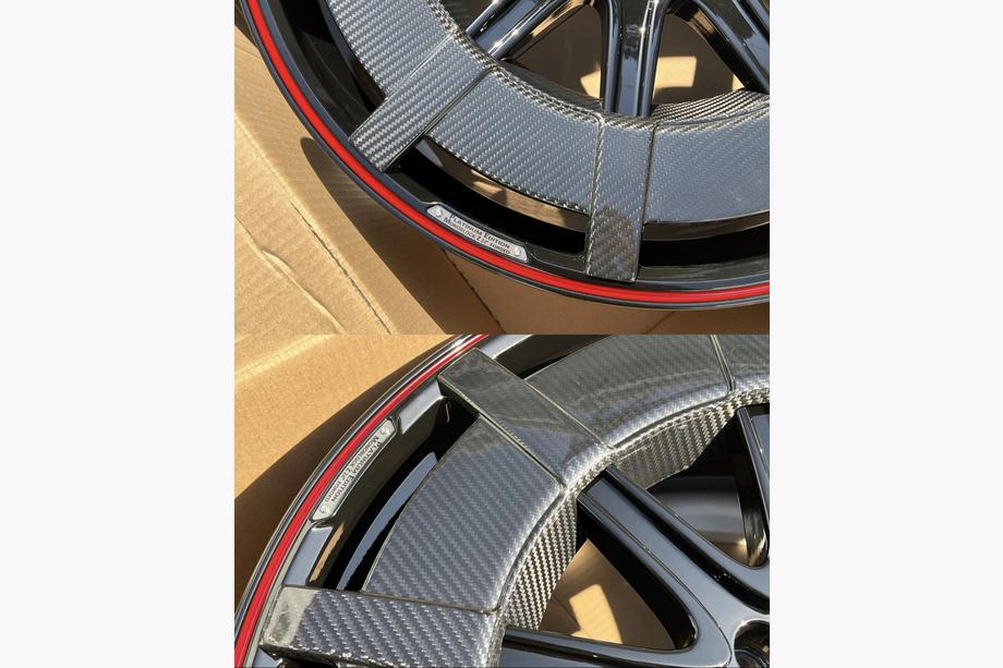 Mercedes G class W463 1990-2018 Geschmiedete Aluminium- und Carbon-Felgen G900 (R24, 4 Stk) Foto 12