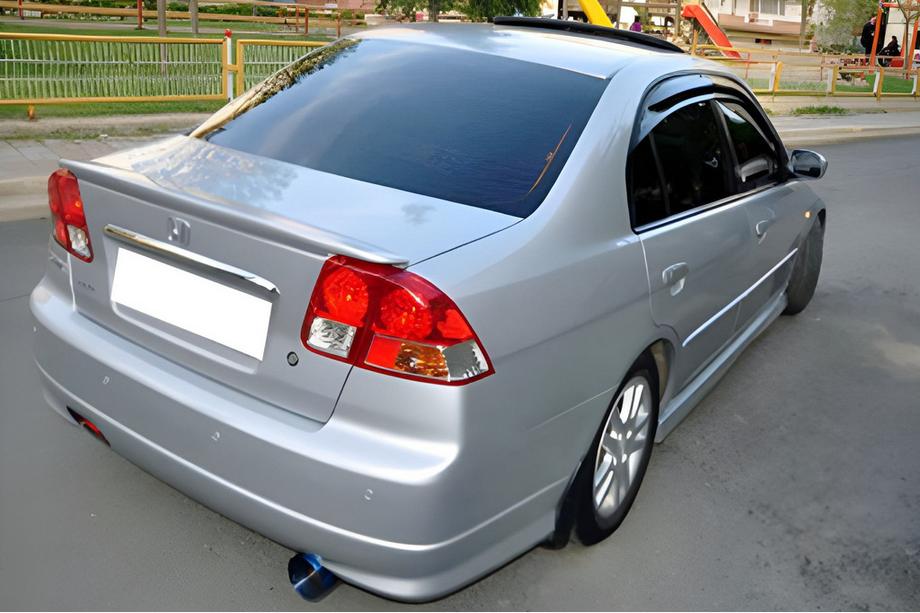 Honda Civic Sedan VII 2001-2006 DPT Heckspoiler (Schwarz Glanz) Image