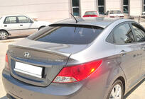 Hyundai Accent 2011-2017 DPT Heckspoiler (Schwarz Glanz) Foto 4