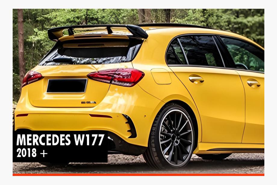 Mercedes A-class W177 2018- DPT V-1 Spoiler (Schwarz Glanz) Image
