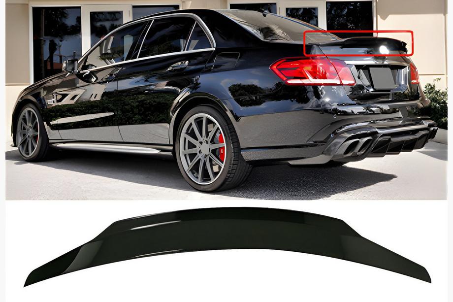 Mercedes E-class W212 2009-2016 Spoiler DPT V-2 (Schwarz Glanz) Image