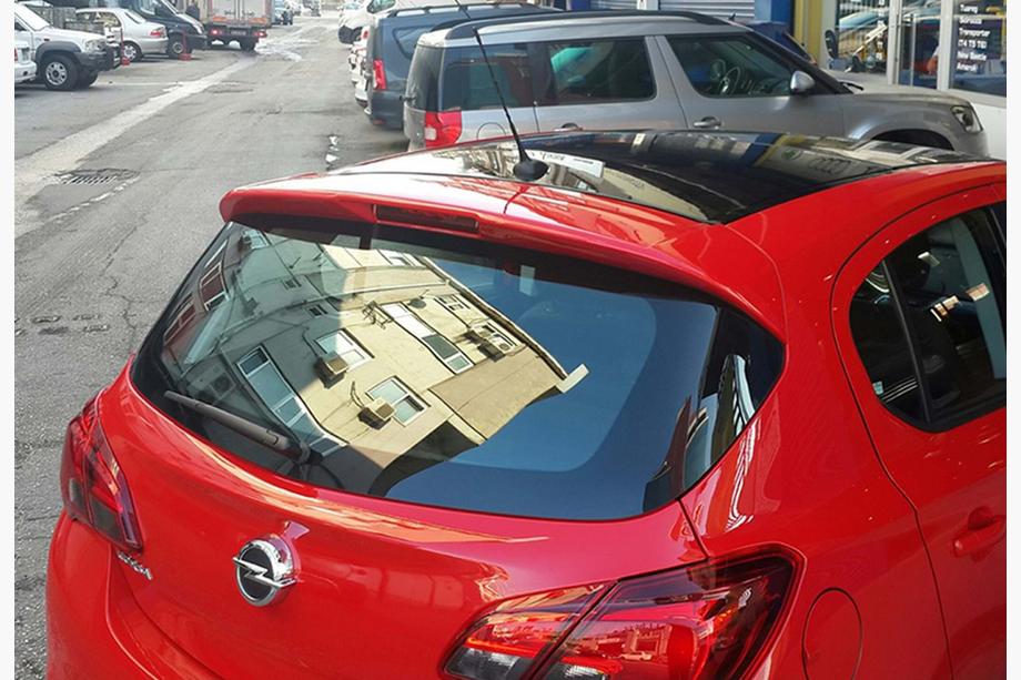 Opel Corsa E 2015-2019 Spoiler DPT V-2 (Schwarz Glanz) Image