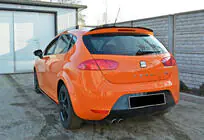 Seat Leon 2005-2012 Heckspoiler DPT V-1 (2009-2012, Schwarz Glanz) Foto 4