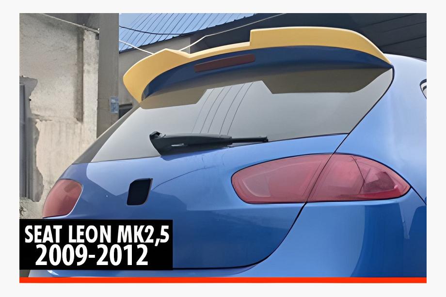 Seat Leon 2005-2012 Heckspoiler DPT V-3 (2009-2012, Schwarz Glanz) Image