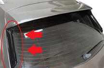 Seat Leon 2013-2020 Spoiler Flap DPT (2Stk, Schwarz Glanz) Foto 1
