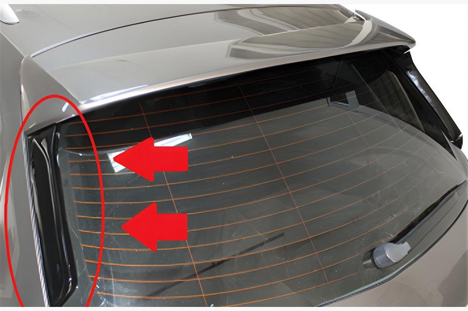 Seat Leon 2013-2020 Spoiler Flap DPT (2Stk, Schwarz Glanz) Image